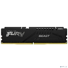 Оперативная память Kingston Fury Beast, DDR5, 16Gb (1x16Gb), 6000MHz, CL30, DIMM, с радиатором, черный