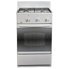 Плита газовая Flama CG 3202 W/B белый, конфорок 2 шт, духовка 30 л, 50 см x 85 см x 38 см