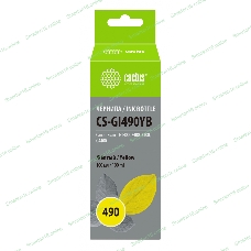 Чернила Cactus CS-GI490YB желтый100мл для Canon Pixma G1400/G2400/G3400
