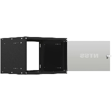Шкаф коммутационный NTSS Lime (NTSS-WL6U5545GS-BL) настенный 6U 550x450 мм пер. дв. стекл несъемн. бок. пан. 30 кг черный 370 мм 9.6 кг 110 град. 370 мм IP20 сталь