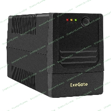 Источник бесперебойного питания ExeGate Power NB-600.LED.AVR.4C13 (600VA/360W, LED, AVR, 4*C13, батарея 12V 7.2Ah, Black)