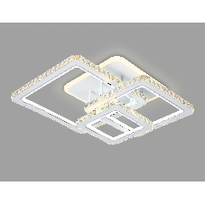 Управляемый светодиодный светильник Ambrella light FA1732/3 WH/CH белый/хром 145W 3000K/4200K/6400K 670*510*150 (ПДУ РАДИО 2.4G)