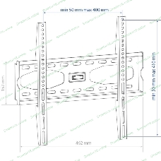 Крепеж Kromax STAR-33 new черный, Кр. стал. настенный для TV 22