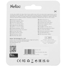 Флешка USB Netac U182 (NT03U182N-256G-32RE), 256Gb, USB 3.0, R/W 70/30, черный/красный