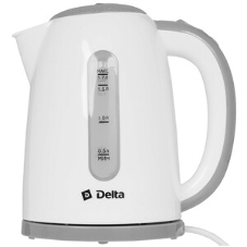 Чайник электрический Delta DL-1106 белый с серым