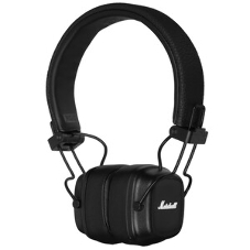 Беспроводные/проводные наушники Marshall Major IV черный, накладные, Bluetooth + проводной, беспроводная зарядка, до 80 ч
