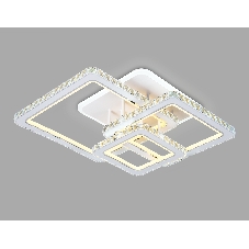 Управляемый светодиодный светильник Ambrella light FA1732/3 WH/CH белый/хром 145W 3000K/4200K/6400K 670*510*150 (ПДУ РАДИО 2.4G)