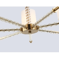 Люстра Ambrella light LH71503/7 BS/FR латунь/белый матовый E14*7 max 40W D840*640