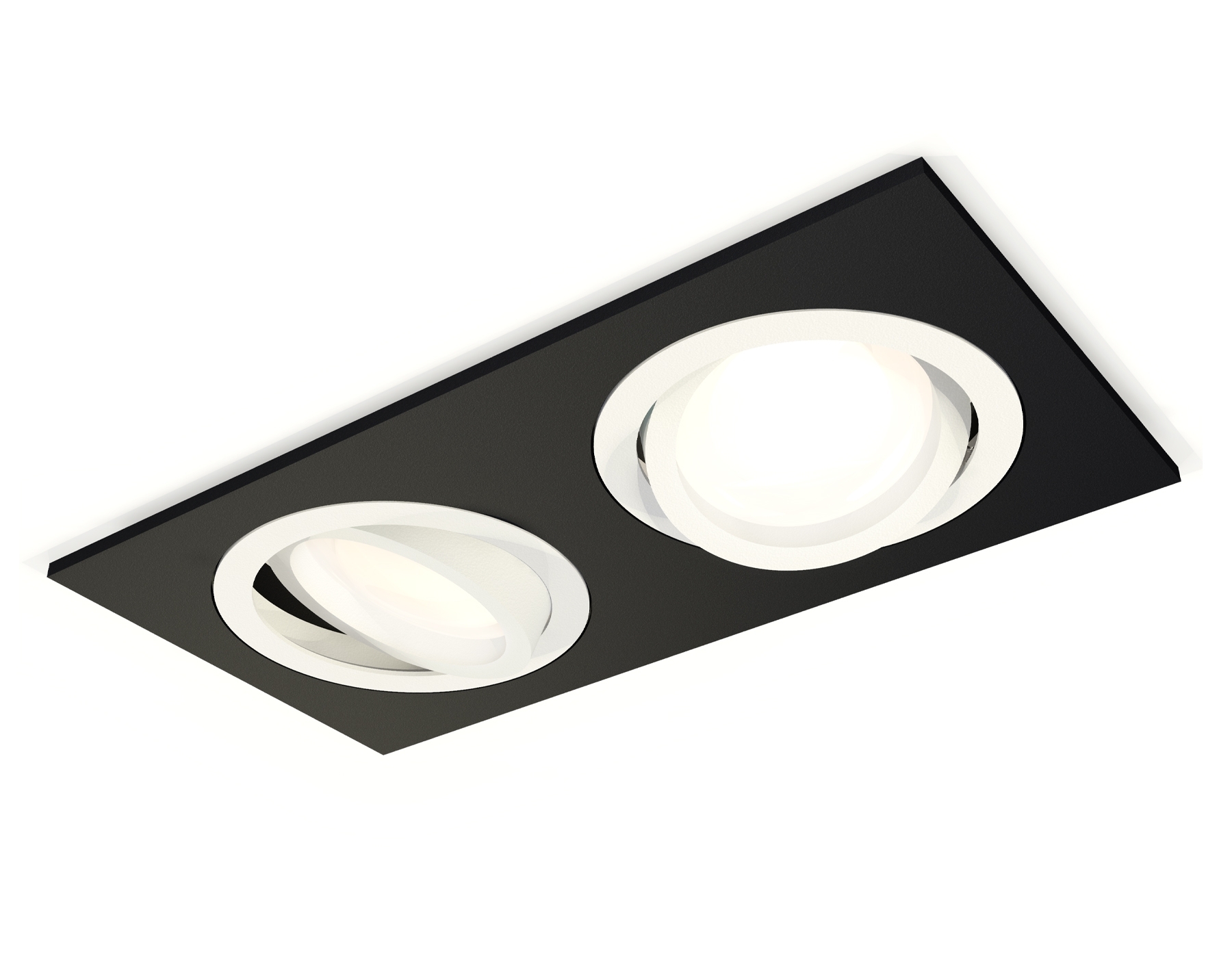 Комплект встраиваемого поворотного светильника Ambrella light XC7636080 SBK/SWH черный песок/белый песок MR16 GU5.3 (C7636, N7001)