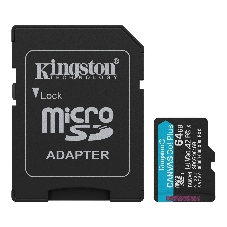 Флеш карта microSDXC 64Gb Kingston SDCG4/64Gb Canvas Go! Plus + adapter