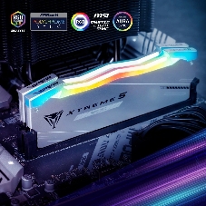 Оперативная память Patriot Viper Xtreme 5, DDR5, 48GB (2x24GB), 8000MHz, CL38, DIMM, с радиаторами, RGB, серебристый