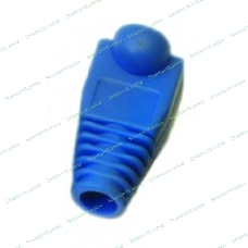 Защитные колпачки для кабеля 6,0мм cat.5, на соединение коннектора с кабелем, синий, 100 шт. в пчк