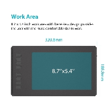 Планшет для рисования Huion Inspiroy H950P USB черный