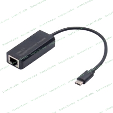 Кабель-адаптер ExeGate EX283721RUS EXE-736 USB3.0 Type-C --> UTP 1000Mbps AX88179