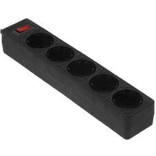 Сетевой фильтрSmartbuy SBSP-18U-K с USB, 10А, 2 200 Вт, 5 розеток, длина 1,8 м, черный (SBSP-18U-K)/45