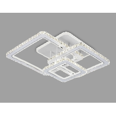 Управляемый светодиодный светильник Ambrella light FA1732/3 WH/CH белый/хром 145W 3000K/4200K/6400K 670*510*150 (ПДУ РАДИО 2.4G)