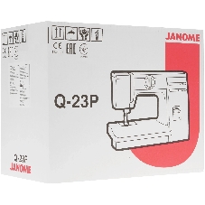 Швейная машина Janome Q-23P белый/рисунок, электромеханическая, вертикальный качающийся, 24 операции, автоматическая петля