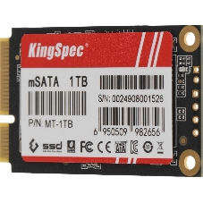 Накопитель SSD KingSpec MT-1Tb, 1Tb, SATA III, mSATA, R/W 550/500