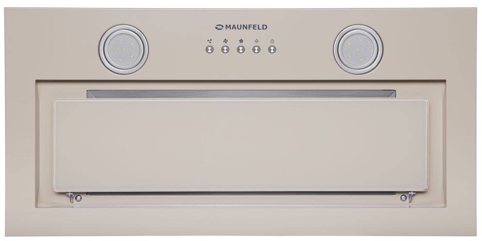 Вытяжка встраиваемая Maunfeld TRAPEZE 602IG бежевый, 60 см, 1150 куб. м/ч, 54 дБ