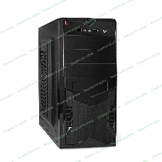 Компьютерный корпус ExeGate EX261449RUS Miditower CP-601 Black, ATX, (CP400W, 80мм), 2хUSB, Audio