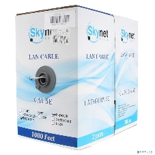 Кабель SkyNet Premium UTP indoor 2x2x0,51, медный, FLUKE TEST, кат.5e, однож., 305 м, box, серый