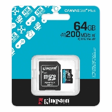 Флеш карта microSDXC 64Gb Kingston SDCG4/64Gb Canvas Go! Plus + adapter