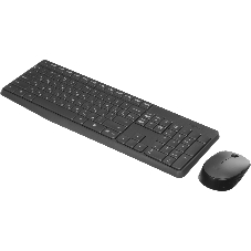 Комплект клавиатура+мышь Logitech MK235 беспроводной, USB, 1000 DPI, серый ( неоригинальная гравировка)