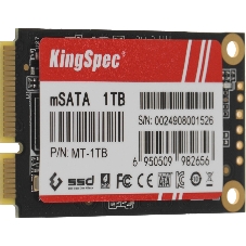 Накопитель SSD KingSpec MT-1Tb, 1Tb, SATA III, mSATA, R/W 550/500