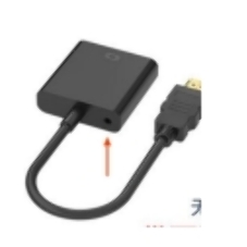 Переходник с кабелем HDMI на VGA плюс аудио