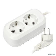 Удлинитель Smartbuy SBE-16-2-03-Z 2 гнезда 3 метра 16А/3,5 кВт с заземлением ПВС 3х1 мм2