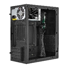 Компьютерный корпус Minitower ExeGate BAA-308MUC-AAA400 (mATX, БП AAA400 с вент. 8см, 1хUSB+1хUSB 3.0+1хTypeC, HD Audio, черный)
