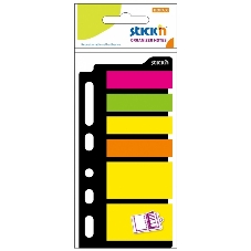 Закладки самоклеящиеся, индексы пластиковые Stick`n 21070 6 цветов в упаковке, 25 листов, для органайзера 25x45мм,+12x45мм, европодвес Закладки самоклеящиеся, индексы пластиковые Stick`n 21070 6 цветов в упаковке, 25 листов, для органайзера 25x45мм,+12x45мм, европодвес