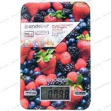 Весы кухонные Endever Skyline KS-528 (5кг, стекло, ягоды)