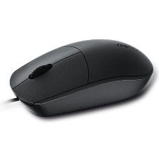 Мышь проводная Rapoo N100 черный, 1600 dpi, USB, кнопки - 3