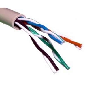 Кабель витая пара Rexant U/UTP cat.5e 4х2х24AWG solid CU PVC сер. (м)