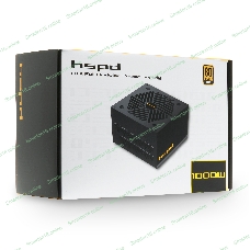 Блок питания HSPD, 1000W 80 PLUS Gold (ATX, 2.52, Full modular, 1x24(20+4)pin mesh 550мм, 1xCPU*2 8(4+4)pin 650+150мм, 2xPCIe*2 8(6+2)pin 500+150мм, 2xSATA*3 450+150+150мм, 1xMOLEX4pin*3 450+150+150мм, Active, 120x120мм, 150x140x86мм, APFC, OVP, UVP, SCP, OCP, OTP, OPP, NLO, SIP, black)