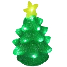 Фигура на подставке Елочка 12x12x28 см, RGB, питание 3xАА и провод USB Neon-night