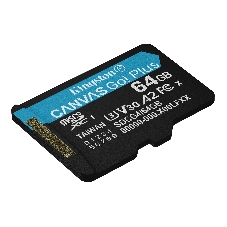 Флеш карта microSDXC 64Gb Kingston SDCG4/64GbSP Canvas Go! Plus V30 A2 w/o adapter