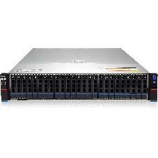 Серверная платформа Gooxi SR201-D25RE 2U 25 bay server with expander bp,based on AMD 7003 2 riser cards of PCIe4.0(X32 to x16x8) 2x rear SAS/SATA 2x rear NVME 1300W 1+1 PSU EU power cables rail kit