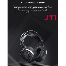Проводные наушники FiiO JT1 черный, полноразмерные, Jack 3.5 мм