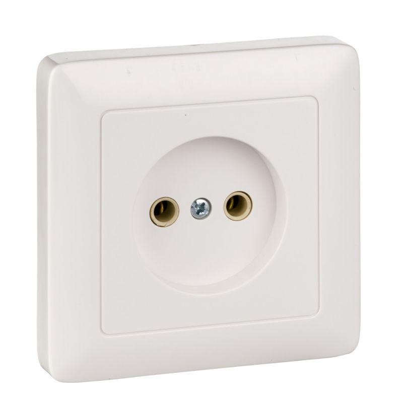 Розетка WESSEN RS10-132-BХИТ белый 1-я б/з 10А скрытый монтаж