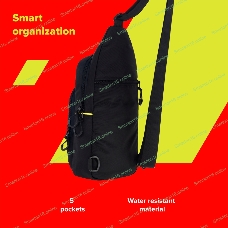 Сумка через плечо CANYON CB-2/3.5 л/3 внешних и 2 внутренних кармана/водооталкивающий материал/черный (GSCNSCBD2B1)