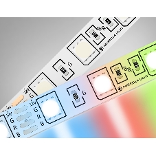 Светодиодная лента Ambrella light GS2202 5050 60Led/ 14.4 m/ 12V IP20 RGB/ 5000*10*1.87mm (4 конт.)