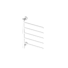 Полотенцесушитель дизайнерский электрический BAU Nimb White 62,5х40, подключение нижнее, белый матов