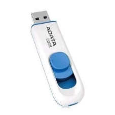 Флешка USB ADATA C008 (AC008-16G-RWE), 16Gb, USB 2.0, R/W 15/5, белый/синий