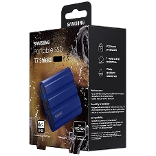 Внешний SSD Samsung T7 Shield, 1TB, USB 3.2 Gen 2 Type-C, R/W 1050/1000, синий