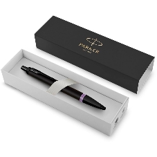 Ручка шариковая Parker IM Vibrant Rings K315 (CW2172951) Amethyst Purple PVD, M, синие чернила, подарочная коробка