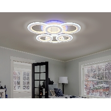 Потолочный светодиодный светильник FA8805 WH белый 174W 550*550*130 (ПДУ РАДИО 2.4)