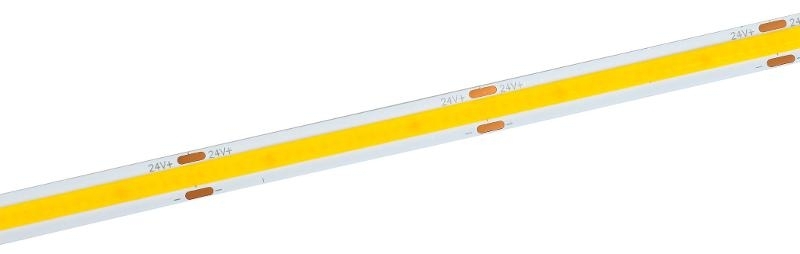 Лента светодиодная 5м COB 480LED/м 11Вт/м IP20 ширина 8мм 24В теплый белый
