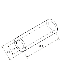 Гильза ГМЛ Rexant 2,5-2,6 (2,5 мм² - Ø 2,6 мм) ГОСТ 23469.3-79 (в упак. 10 шт.)